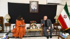 स्वामी सारंग का ईरानी दूतावास दौरा, खामेनेई की मौत पर गहरी संवेदना