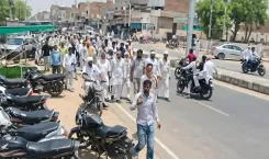 NH-911 blocked as Anupgarh-Gharsana farmers' water stir intensifies
