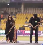 आईएसपीएल के इवेंट में नजर आईं 'अनुपमा', बिग बी और तेंदुलकर के साथ शेयर किया स्टेज 