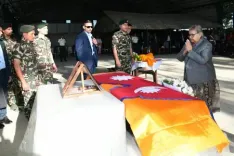 इजरायल में मारे गए नेपाली छात्र बिपिन जोशी का पार्थिव शरीर काठमांडू लाया गया, सुशीला कार्की ने दी श्रद्धांजलि