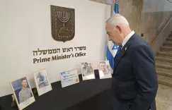 Netanyahu lights memorial candle on Oct 7 anniversary, denies advance warning