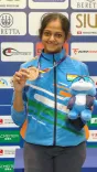 How did Meghana secure bronze in women's air rifle at the ISSF World Cup?