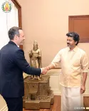 Italy's Consul General calls on CM Joseph Vijay at Chennai Secretariat