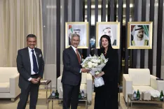 Jaishankar Arrives in Abu Dhabi, Meets UAE Minister Reem Al Hashimy
