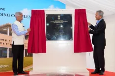 Jaishankar lays foundation stone of new Indian Chancery in Singapore