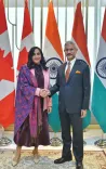Jaishankar meets Canada FM Anand in New Delhi, reviews Strategic Partnership