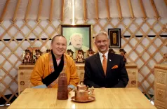 Jaishankar Meets Gandan Monastery Chief Abbot in Mongolia