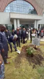Jaishankar Plants Frangipani in Ghana, Linking Indian and African Green Pledges