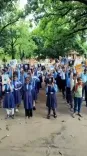 Jal Shakti Minister C. R. Paatil Distributes Notebooks in Mirzapur