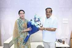 Jal Shakti Minister Paatil meets Rajasthan Dy CM Diya Kumari
