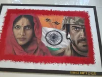 क्या जामनगर की कलाकार ने रंगोली से पहलगाम हमले की पीड़ा और शौर्य की कहानी उकेरी?