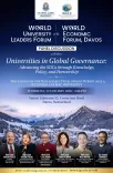 What is the World University Leaders Forum launched by JGU at Davos?