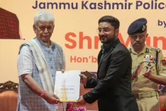 J&K L-G Manoj Sinha hands appointment letters to 29 new police officers