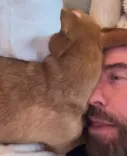 John Travolta's dog Peanut steals the show in post-bath cuddle video
