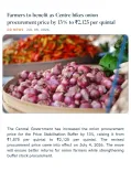 Joshi: Centre hikes onion procurement price 13% to ₹2,125/qtl