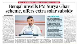 Joshi Hails West Bengal's Boost to PM Surya Ghar Solar Scheme