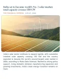 Joshi: India to be world's No. 2 solar market, capacity tops 150 GW