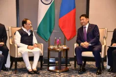 What Did JP Nadda Discuss with Mongolian President?