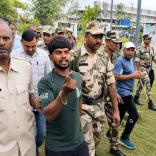 जेपीएससी आंदोलन के बीच रांची में युवक हाईमास्ट टावर पर चढ़ा, घंटों बाद सुरक्षित उतारा