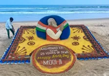 पद्मश्री सुदर्शन पटनायक बोले — कलाकारों को प्रोत्साहन में PM मोदी की भूमिका अतुलनीय