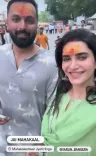 Did Karishma Tanna Visit Mahakaleshwar Temple with Varun Bangera?