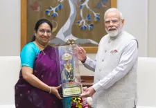 Karnataka Governor Sudha Yadav meets PM Modi after assuming charge