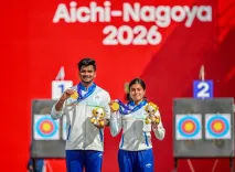 एशियन गेम्स 2026: राजेश जाधव-चिकिता की तीरंदाजी जोड़ी ने जीता गोल्ड, LA 2028 ओलंपिक कोटा भी पक्का