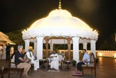 Kejriwal, Mann visit Sri Sri Ravi Shankar at Bengaluru ashram on Art of Living's 45th year
