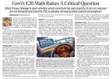 Kejriwal Questions E20 Ethanol Policy on Forex Impact