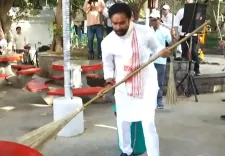 जी. किशन रेड्डी ने यशवंत पैलेस में झाड़ू थामी, 'स्वच्छता ही सेवा 2026' अभियान की दी अपील