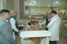 क्या केंद्रीय स्वास्थ्य मंत्री जेपी नड्डा ने देवघर एम्स का दौरा किया और इमरजेंसी ओटी का निरीक्षण किया?