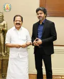 Kerala Home Minister Chennithala calls on CM Vijay at Chennai Secretariat