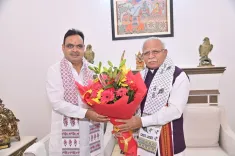 Khattar Meets Rajasthan CM on Power, Housing, Metro Plans