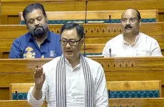 खेल विधेयकों पर चर्चा न होने से किरेन रिजिजू नाराज, बोले- संसद न चलने से लोकतंत्र को नुकसान