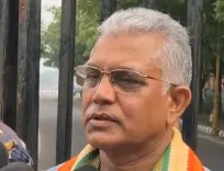 चुनाव आयोग पर कांग्रेस के प्रदर्शन पर दिलीप घोष का पलटवार: 'खुद अध्यक्ष हारे, पार्टी क्या जीतेगी'