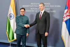 Kiren Rijiju meets Serbian FM Marko Duric in Belgrade, eyes stronger India-Serbia ties