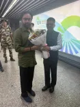 Kishan Reddy Arrives in Kolkata, Mining PSU Chiefs at Airport