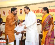 Kishan Reddy attends launch of Telugu bio on Venkaiah Naidu