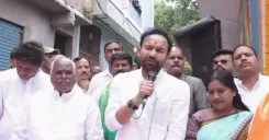Kishan Reddy Goes Live from Asif Nagar, Hyderabad