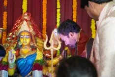 Kishan Reddy joins Amberpet Bathukamma Festival in Hyderabad