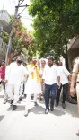 Kishan Reddy joins BJP workers, slum residents at community event
