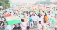 Kishan Reddy leads Tiranga Yatra at Tank Bund, Hyderabad