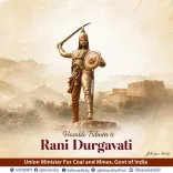 Kishan Reddy pays tribute to Maharani Durgavati on martyrdom day