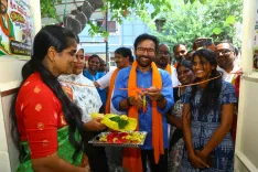 Kishan Reddy Visits Anganwadi Centre in Secunderabad Constituency