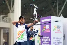 KIUG 2025: World Champion archer Aditi Swami wins title; swimmer Srihari Nataraj finishes with nine gold (round-up)