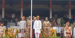 कोटा में स्वतंत्रता दिवस: मंत्री मदन दिलावर ने महाराव उम्मेदसिंह स्टेडियम में किया ध्वजारोहण, 72 लोग सम्मानित