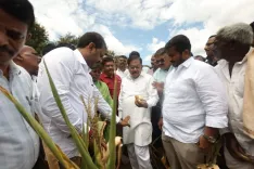 Karnataka Dy CM Parameshwara tours Mysuru drought zones, Centre memo in 2 weeks