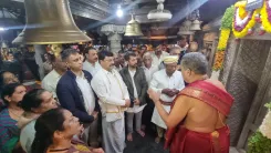 Karnataka Agriculture Minister prays for rains at Igguthappa Temple in Madikeri