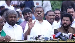 K'taka tribal welfare scam: Congress MLAs protest BJP for stalling Assembly