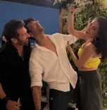 Kushal Tandon poses with 'fav people' Kabir Khan and Mini Mathur post-Alliance wrap